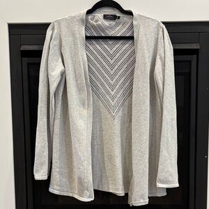 🔥4/$20 Women's Light Gray Open Front Cardigan